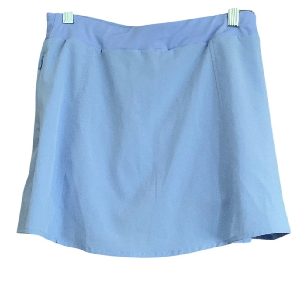 Avia Athletic Powder Blue Side Pleat Skirt Skort Golf Tennis Pickleball Sz XS